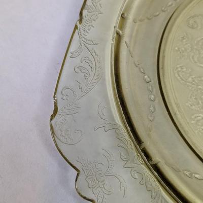 Federal Yellow/Citron Depression Glass Plates