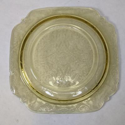 Federal Yellow/Citron Depression Glass Plates