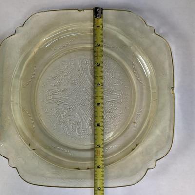 Federal Yellow/Citron Depression Glass Plates