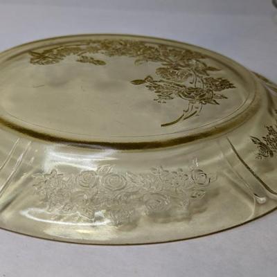 Federal Yellow/Citron Depression Glass Plates