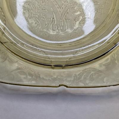 Federal Yellow/Citron Depression Glass Plates