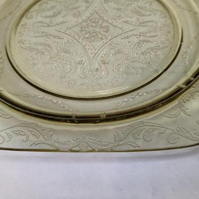 Federal Yellow/Citron Depression Glass Plates