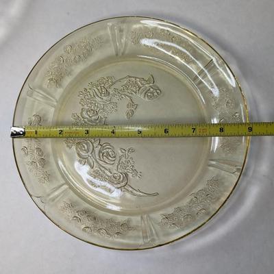 Federal Yellow/Citron Depression Glass Plates