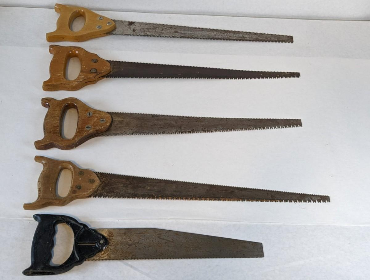 Double Edged Wood Handle Hand Saws