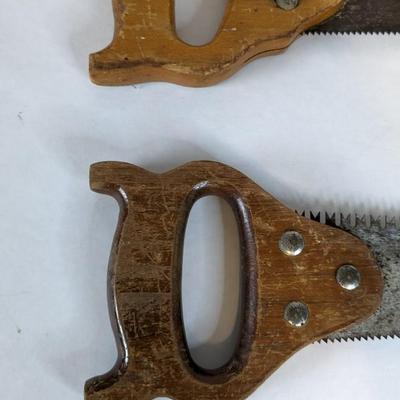 Double Edged Wood Handle Hand Saws