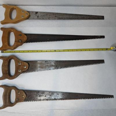 Double Edged Wood Handle Hand Saws