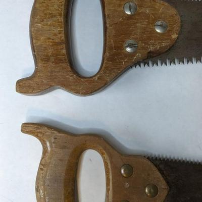 Double Edged Wood Handle Hand Saws