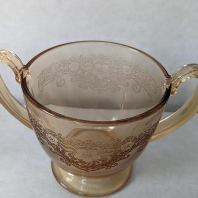 Fostoria Glass Vesper Amber Serveware