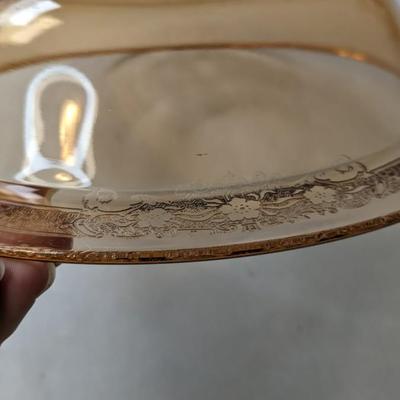 Fostoria Glass Vesper Amber Serveware