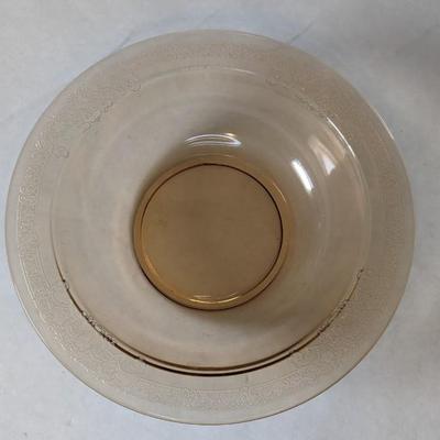 Fostoria Glass Vesper Amber Serveware
