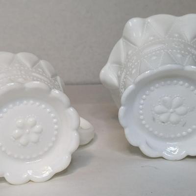 Kemple Lace Milk Glass Assortment