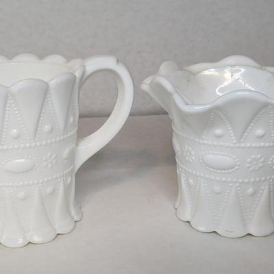 Kemple Lace Milk Glass Assortment