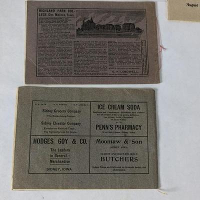 Iowa Chautauqua Early 1900's Ephemera and Postcards