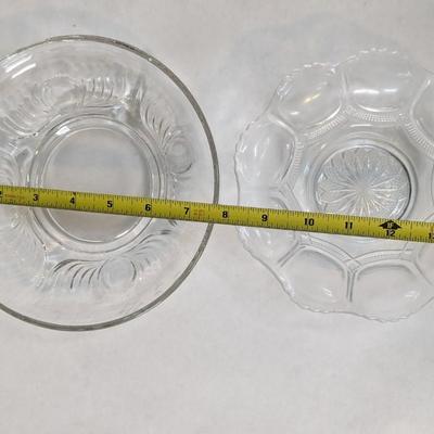 Decorative Clear Glass Servers