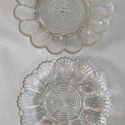 Decorative Clear Glass Servers