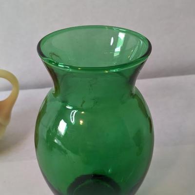 Red and Green Glass Assortment