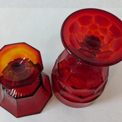 Red and Green Glass Assortment