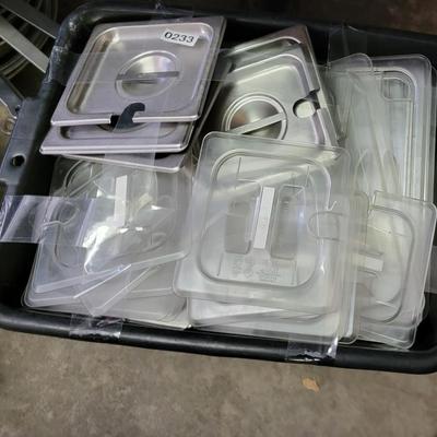 Tub of food tub lids and Stainless Steel lids
