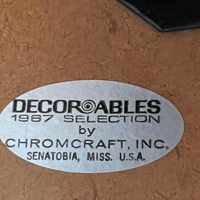 CHROMCRAFT ~ Decorables 1967 Selection ~ Vinyl Swivel Chairs ~ *Read Details