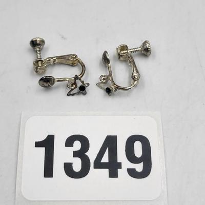 Silver Toned Butterfly Earrings