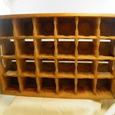 Vintage Wooden Pepsi Crate - Holds 24 Bottles 18.5"X11.25"