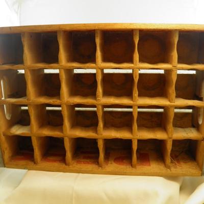 Vintage Wooden Pepsi Crate - Holds 24 Bottles 18.5