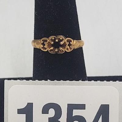 14K Ring Band - Damaged