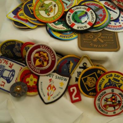 Over 100 Vintage Boy Scout & Extra Misc. Patches