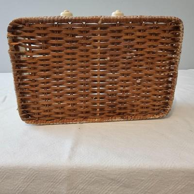 Wrought Iron Table, Caddy & Oval Clock.   (UB-JS)