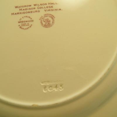 Set of 2 Woodrow Wilson Hall Wedgewood Plates 10.5