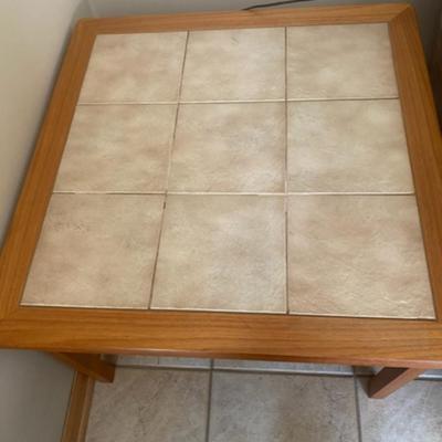Vintage Toften Mobelfabrik Teak 9 Tile Top Side Table