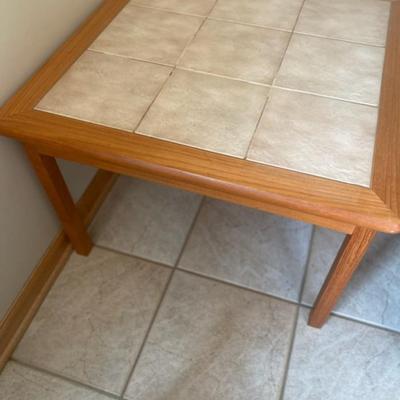 Vintage Toften Mobelfabrik Teak 9 Tile Top Side Table
