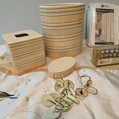 Shower Curtains, Hooks + Bath Accessories  (UB-JS)