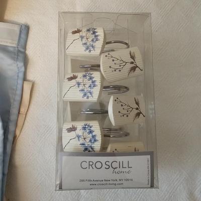 Shower Curtains, Hooks + Bath Accessories  (UB-JS)