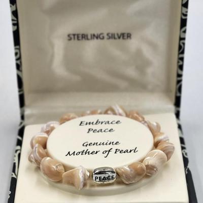 Sterling 925 Mother of Pearl Bracelet