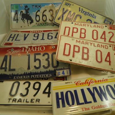 Lot of Vintage License Plates 12