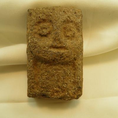 Small Hand Carved Stone Face