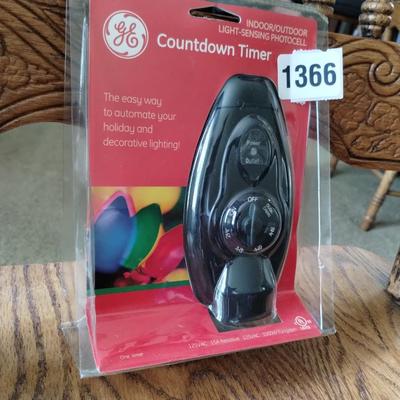 GE Light Sensing Countdown Timer Indoor-Outdoor