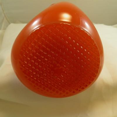 Mid Century Modern Slung Glass Vase 15.5" Tall