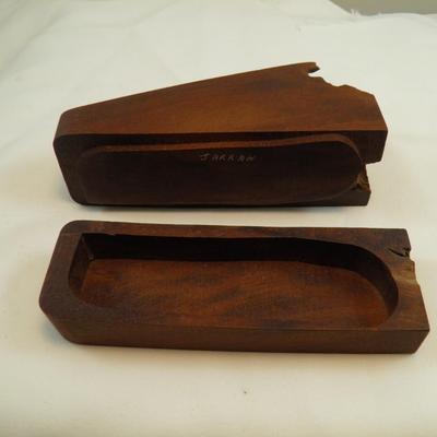 Hard Wood Trinket Box Canada 7.5