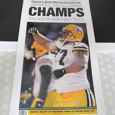 Lot 241:  Green Bay Packers Champs Laminated Poster, 2011