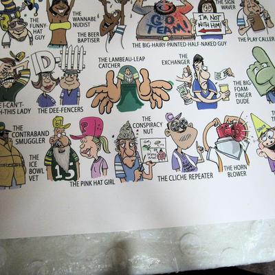 Lot 244: Large Laminated Poster, What Kind of Super Fan Are You? 2011