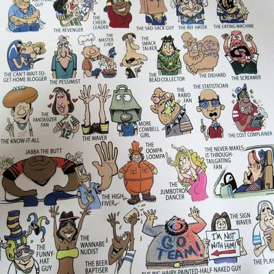 Lot 244: Large Laminated Poster, What Kind of Super Fan Are You? 2011