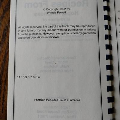 Recipes from Hope Arkansas cook book