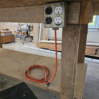 Wood Top Work Table (BG-JS)
