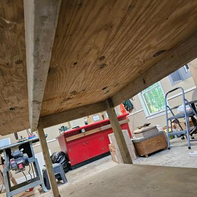 Wood Top Work Table (BG-JS)