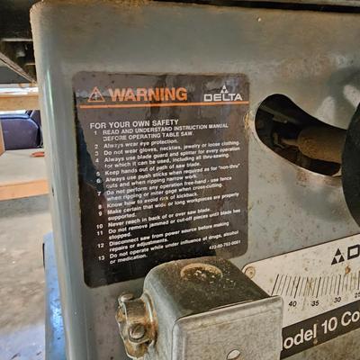 Delta Model 10 Contractors Table Saw (BG-JS)