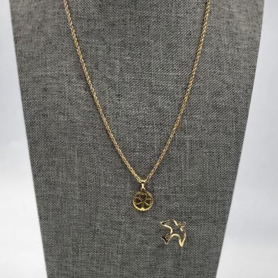 Gold Toned Jewelry Ensemble