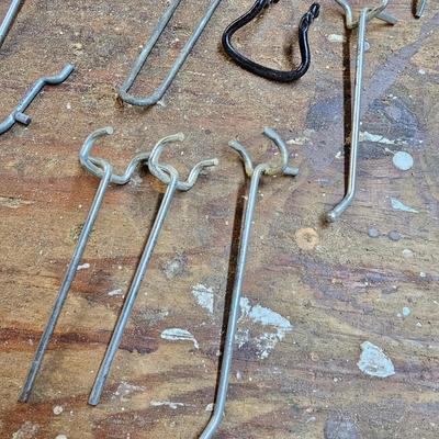 Large Assortment of Peg Board Hooks  (BG-JS)