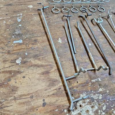Large Assortment of Peg Board Hooks  (BG-JS)